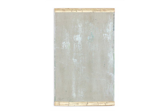 Image 1 of Painted Canvas Representing Parakeets. Contemporary work.