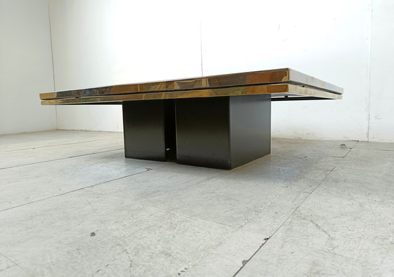 Image 1 of Etched Brass Coffee Table by Christian Heckscher