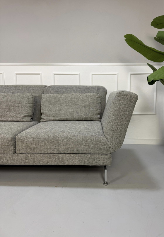 Image 1 of Brühl Moule corner sofa fabric sofa gray sleep function