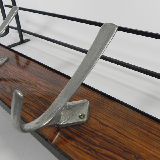 Image 1 of Appendiabiti da parete vintage con 4 ganci in alluminio, anni '60