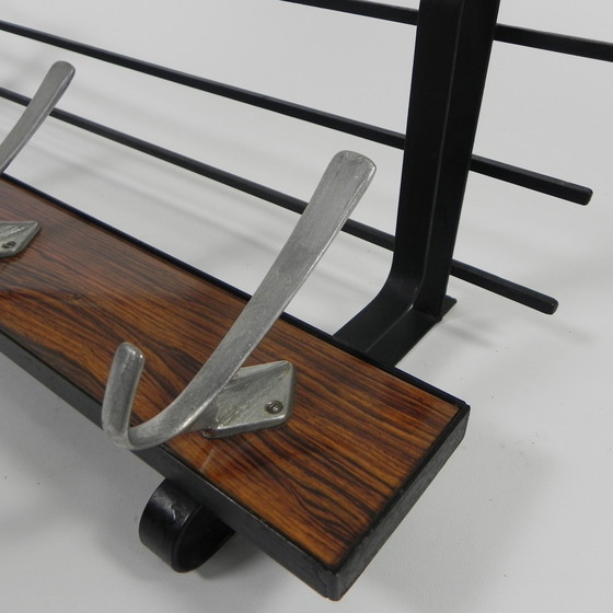 Image 1 of Appendiabiti da parete vintage con 4 ganci in alluminio, anni '60