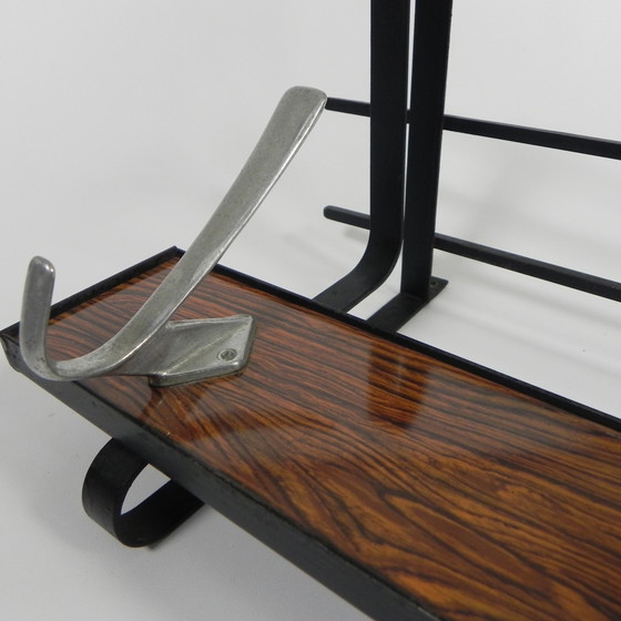 Image 1 of Appendiabiti da parete vintage con 4 ganci in alluminio, anni '60