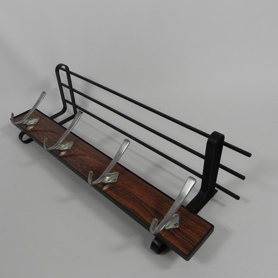 Image 1 of Appendiabiti da parete vintage con 4 ganci in alluminio, anni '60