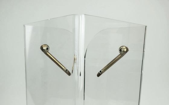 Image 1 of Transparent Lucite Acrylic Umbrella Stand 1980S 1990S Post Modern Design