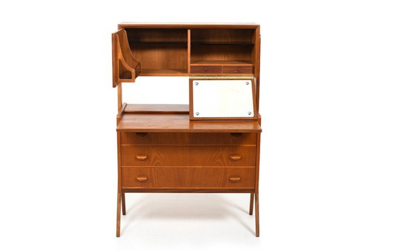 Image 1 of Danish Vanity Dresser in Teak, 1950s