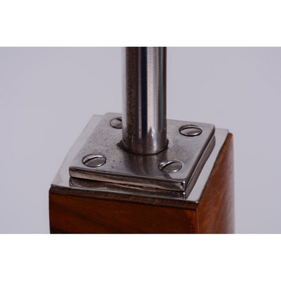 Image 1 of Vintage Art Deco walnut floor lamp by J. Halabala for UP Závody, Czechoslovakia 1920