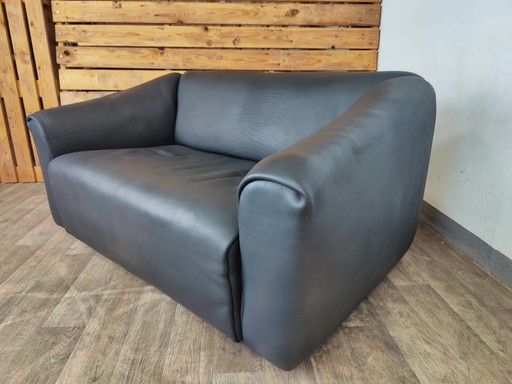 De Sede ds47 anthracite two-seater leather