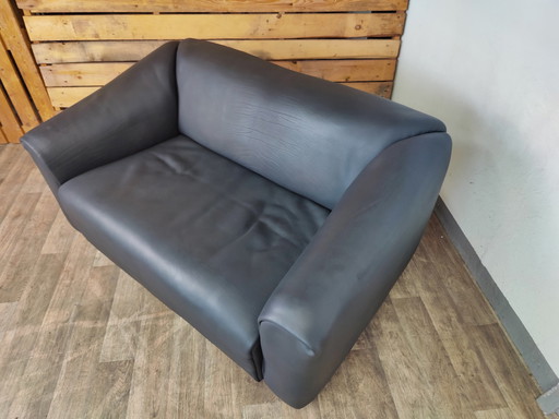 De Sede ds47 anthracite two-seater leather