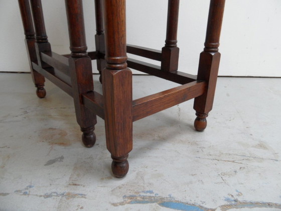 Image 1 of Antique Oak Hangar Table Gateleg Table