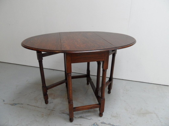 Image 1 of Antique Oak Hangar Table Gateleg Table