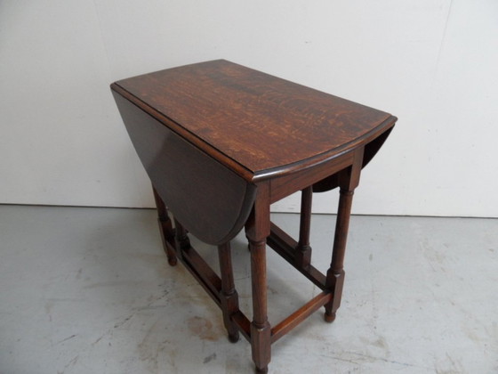 Image 1 of Antique Oak Hangar Table Gateleg Table