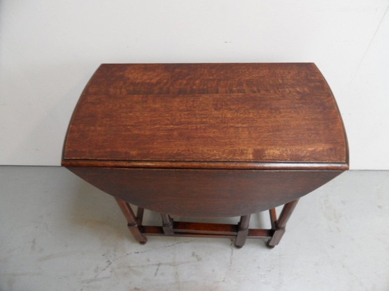 Image 1 of Antique Oak Hangar Table Gateleg Table