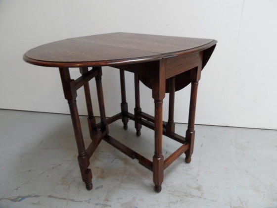 Image 1 of Antique Oak Hangar Table Gateleg Table