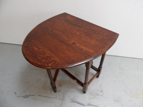 Image 1 of Antique Oak Hangar Table Gateleg Table