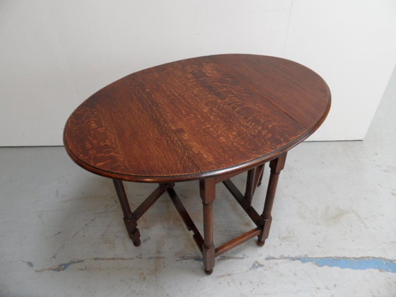 Image 1 of Antique Oak Hangar Table Gateleg Table