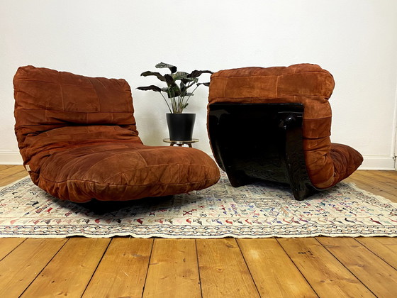 Image 1 of 2X Marsala Armchair 2Seater Sofa By Michel Ducaroy For Ligne Roset