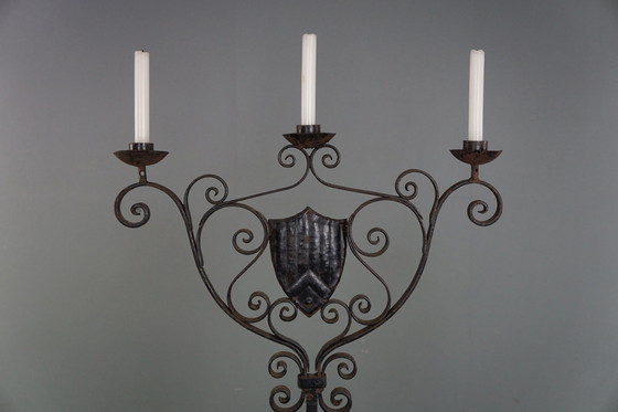 Image 1 of English candlestick, cast iron