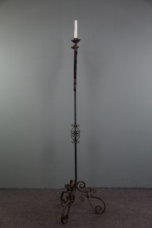 English candlestick, cast iron