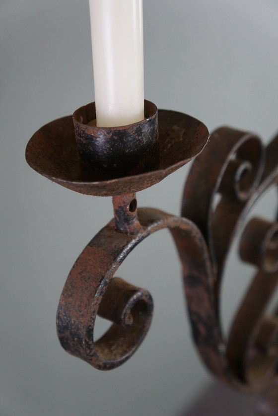 Image 1 of English candlestick, cast iron