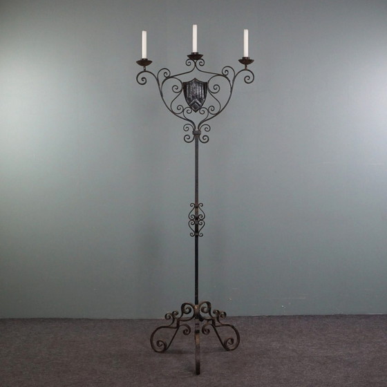 Image 1 of English candlestick, cast iron