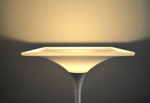 Vintage Design Floor Lamp With Square Acrylic Shade