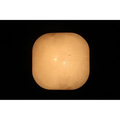 Vintage plastic pendant lamp for Molin, Italy 1970