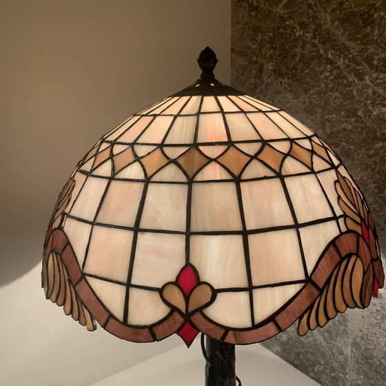 Image 1 of Lampade da tavolo a forma di libellula in stile Tiffany