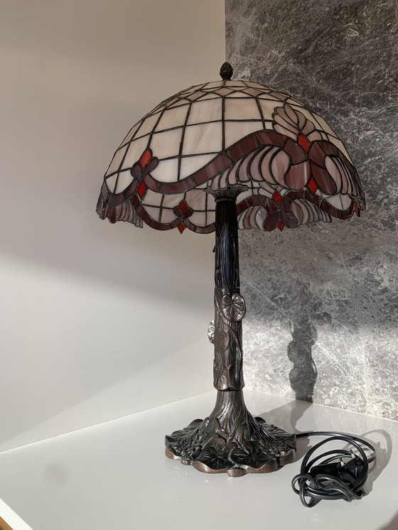 Image 1 of Lampade da tavolo a forma di libellula in stile Tiffany