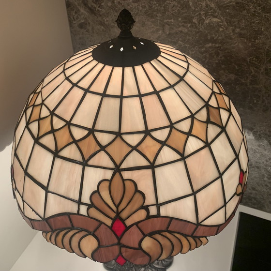 Image 1 of Lampade da tavolo a forma di libellula in stile Tiffany