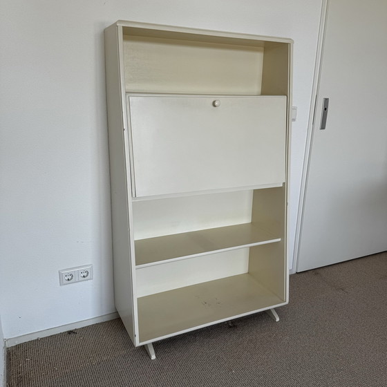 Image 1 of Sixties Secretaire White Wood