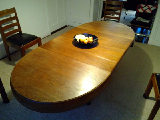 Image 1 of Amsterdam School Dining Table And Chairs