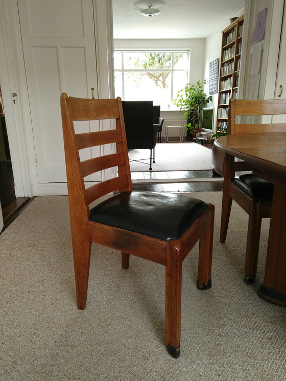 Image 1 of Amsterdam School Dining Table And Chairs