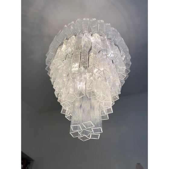 Image 1 of Contemporary "Square Tubes" Murano Glass Chandelier