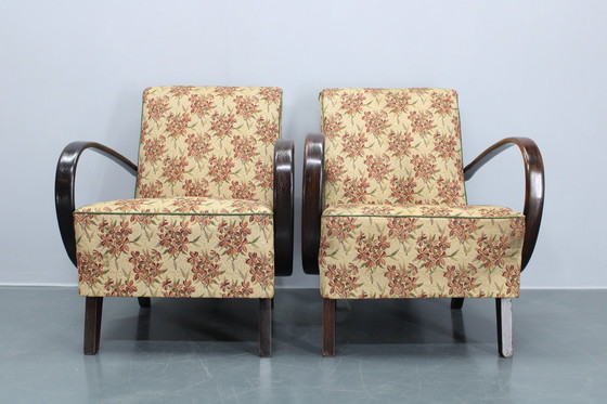 Image 1 of 1940S Jindrich Halabala Pair Of Armchairs, Czechoslovakia