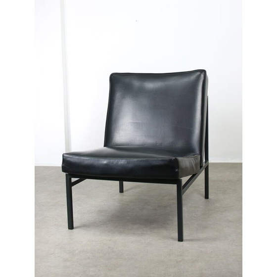 Image 1 of Poltrona vintage Bauhaus in similpelle nera, 1960