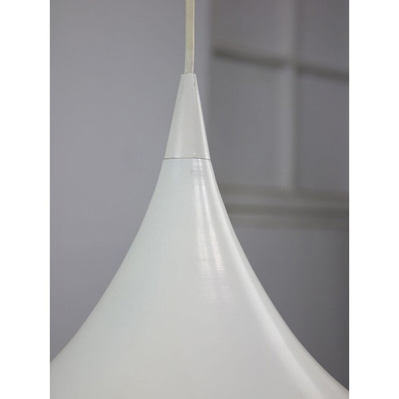 Image 1 of Vintage white Trumpet pendant light by Claus Bonderup and Torsten Thorup, Denmark