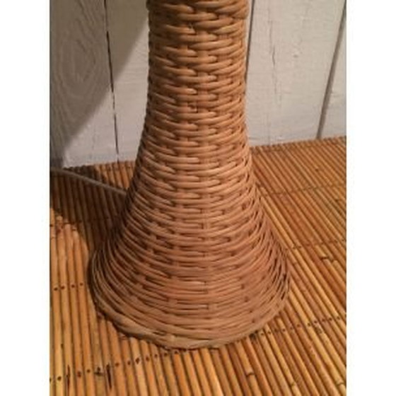 Image 1 of French vintage lamp in rattan, 1970