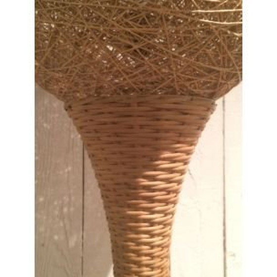 Image 1 of French vintage lamp in rattan, 1970