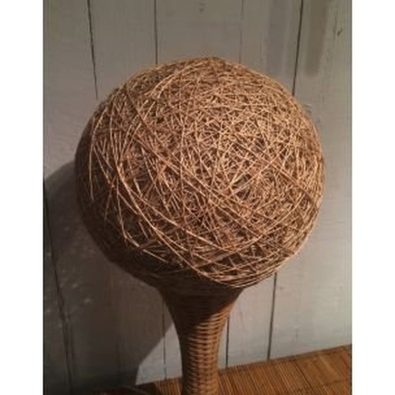 Image 1 of French vintage lamp in rattan, 1970