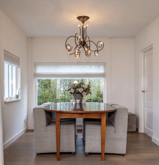 Beautiful Wooden Dining Table With Luxury Chairs