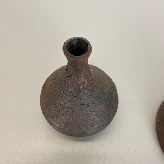 Image 1 of Coppia di oggetti scultorei vintage in ceramica da studio di Gerhard Liebenthron, Germania, anni '70