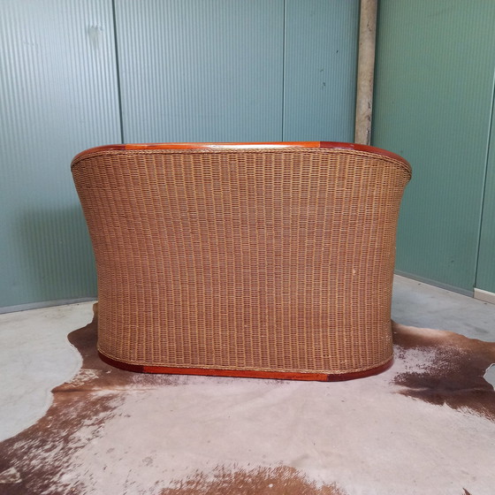 Image 1 of Classic Two-Seater Bench Rattan