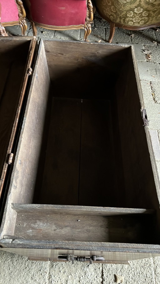 Antique Oak Blanket Chest