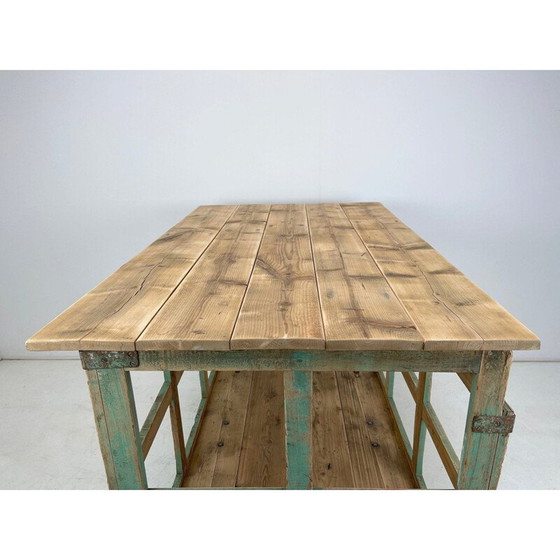 Image 1 of Carretto d'epoca in legno con ruote, Cecoslovacchia