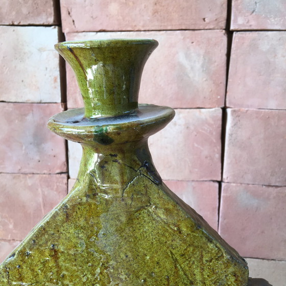 Image 1 of Tamegroute Pottery Candlestick