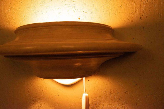 Image 1 of Bohemian wall lamp 1970s, Japandi wall scone up/downlight