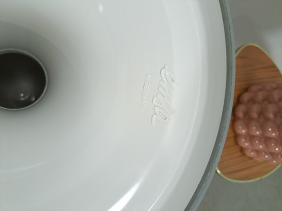 Image 1 of Tabouret en plastique blanc Emsa Allemagne vintage