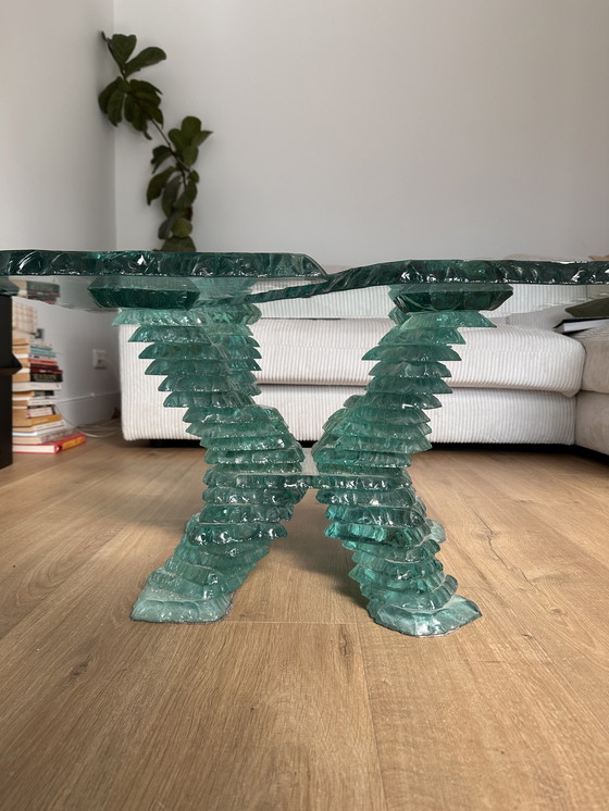 Image 1 of Danny Lane Unique Glass coffee Table