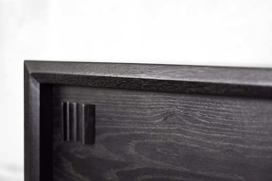 Image 1 of Vintage dark raw oak sideboard, 1960
