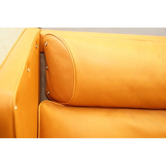 Image 1 of Vintage 2-seater aniline leather sofa by Børge Mogensen for Fredericia, 1960